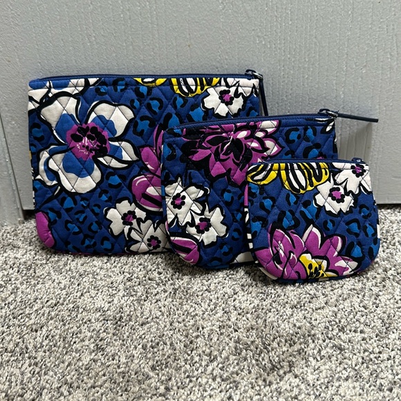Vera Bradley Cometic Trio- African Violet - Picture 1 of 7